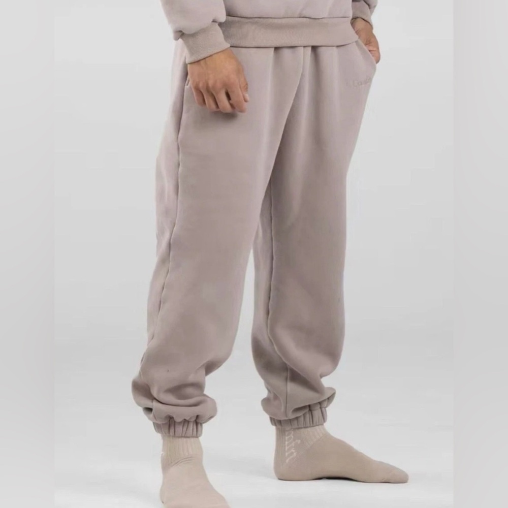 Comfrt Comfort Signature Sweatpants Jogger Bark Tan Size XS XL Heavy Fleece NWT